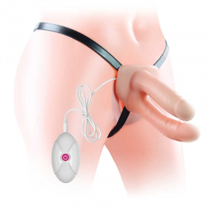 Фаллопротез двойной с вибрацией &quot;Lovetoy&quot; реалистичный